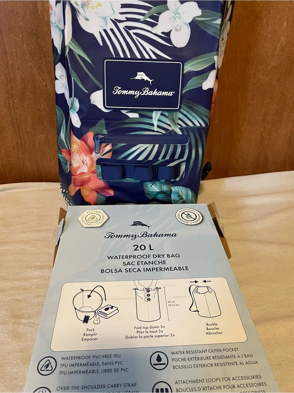 Tommy Bahama Waterproof Dry Bag, Tropical Print